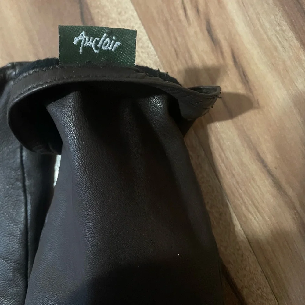 Auclair Brown Leather Driving Gloves Med - Picture 7 of 8